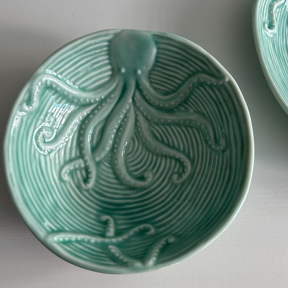 Octopus Set of Decor Round Trinket Candy Dish Oval Jewelry Trinket Dish - Picture 4 of 9